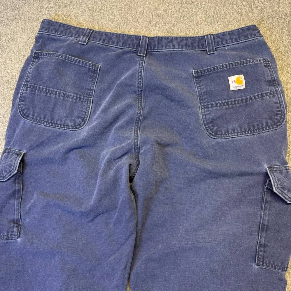 Carhartt FRB240-DNY Flame Resistant Cargo Pants Navy Blue Mens 44x30 CAT 2 Work
